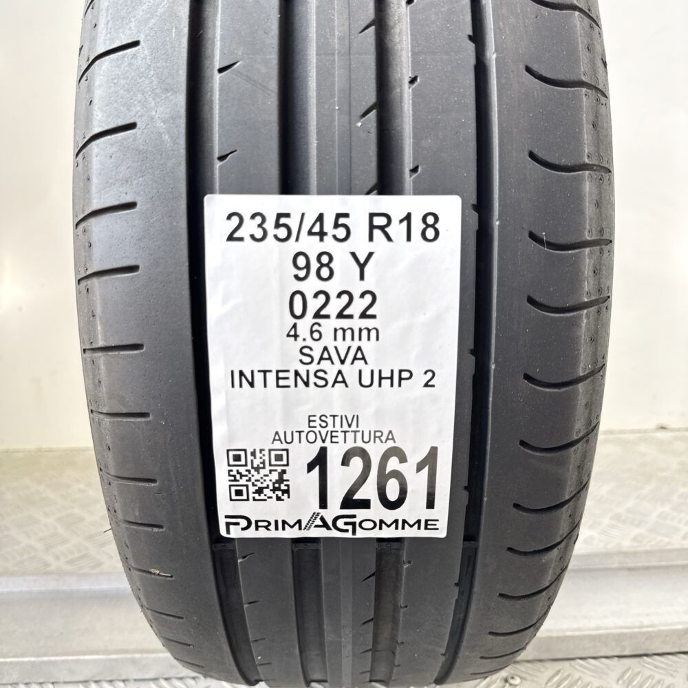 Gomma Usata 235 45 R18 98Y Sava Intensa UHP 2 Estiva - immagine 3