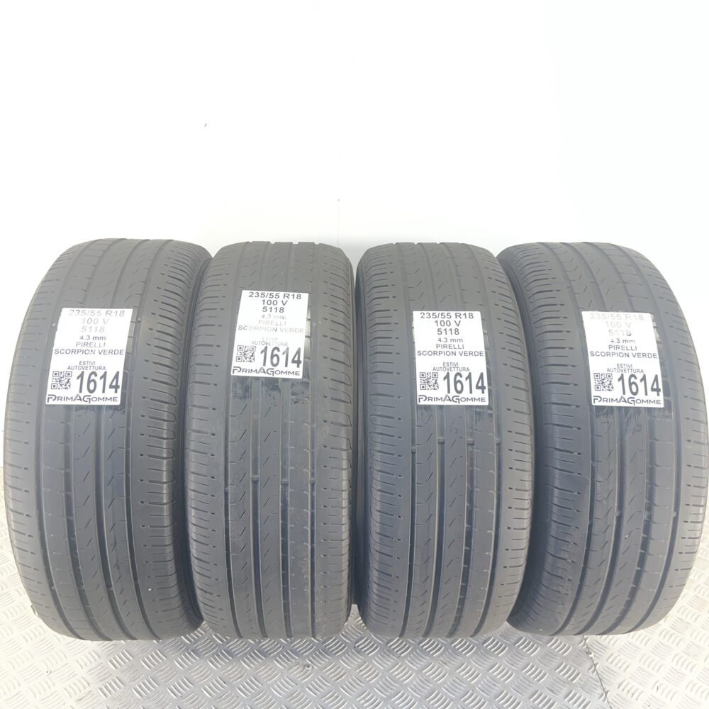 Pneumatici Usati 235 55 R18 100V Pirelli Scorpion Verde Estive