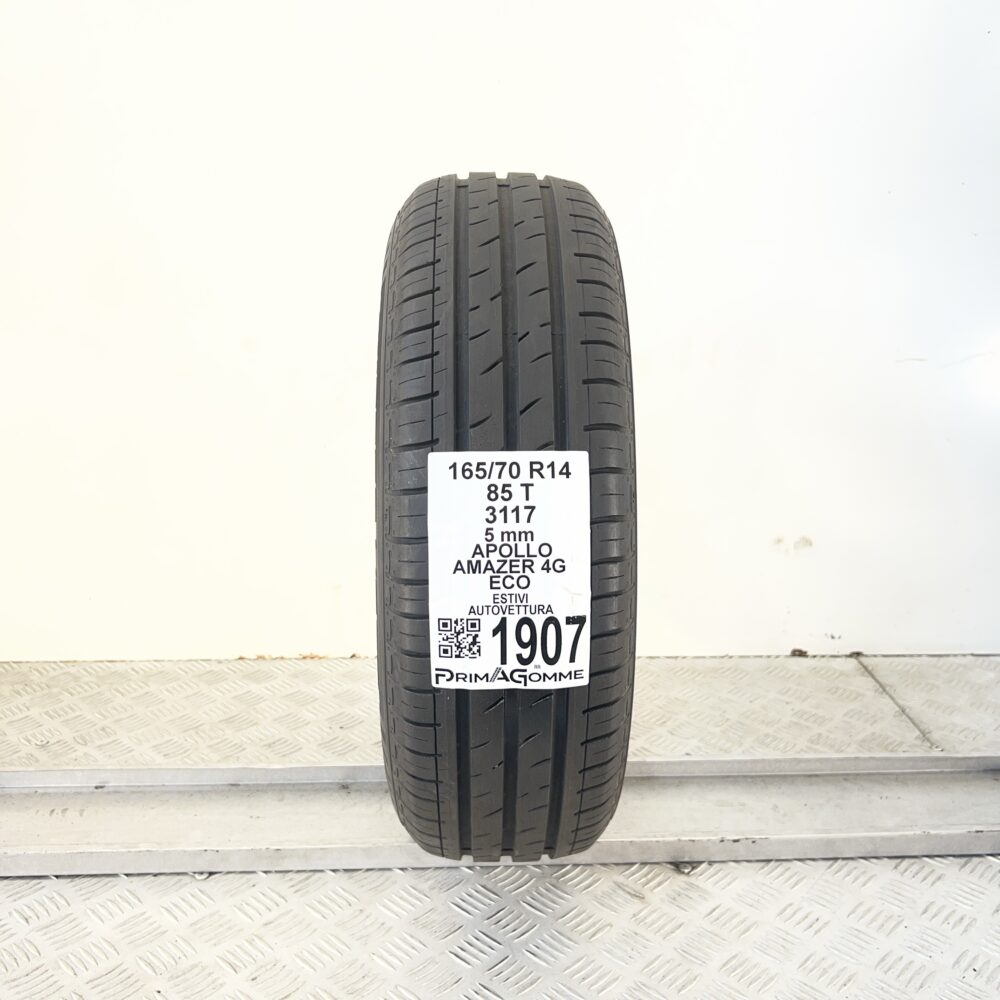 Pneumatico Usato 165 70 R14 85T Apollo Amazer 4G Eco 71% Estivo