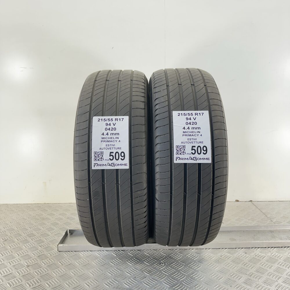 Pneumatici Usati 215 55 R17 94V Michelin Primacy 4 Estive