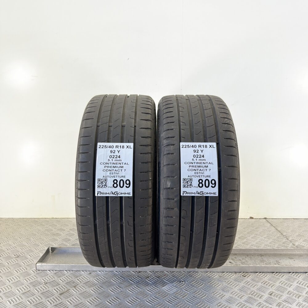 Pneumatici Usati 225 40 R18 XL 92Y Continental Premium Contact 7 73% Estive