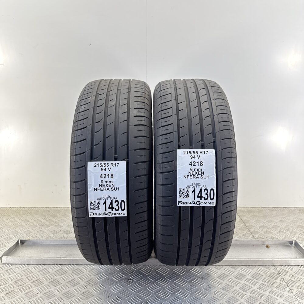 Gomme Usate 215 55 R17 94V Nexen N’Fera SU1 86% Estive