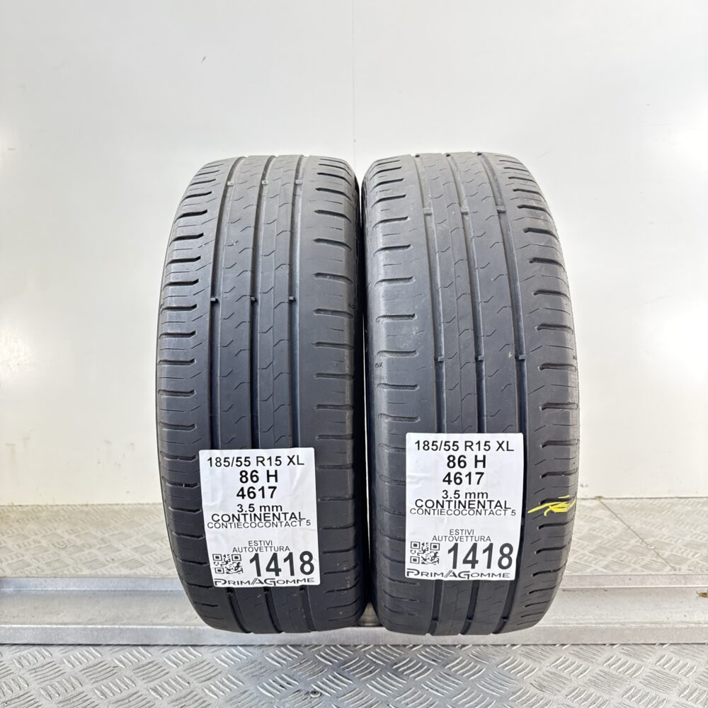 Gomme Usate 185 55 R15 XL 86H Continental ContiEcoContact 5 Estive