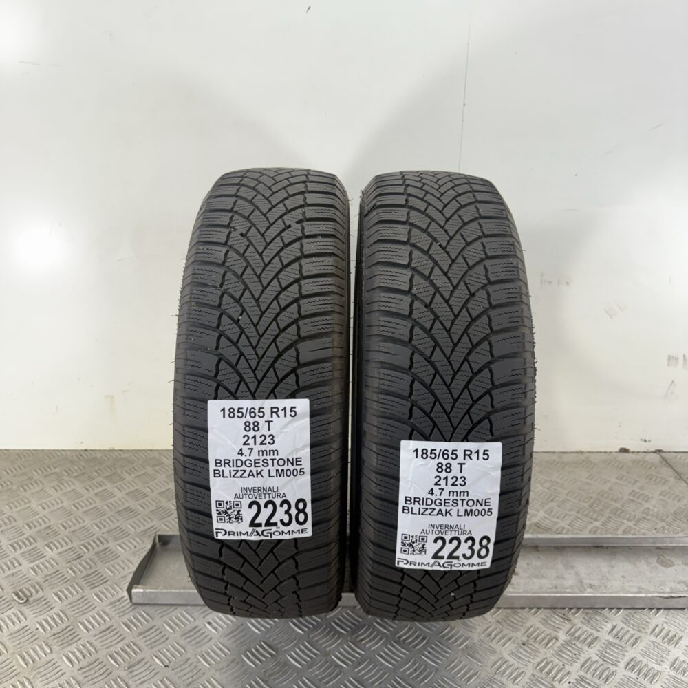 Gomme Usate 185 65 R15 88T Bridgestone Blizzak LM005 Invernali