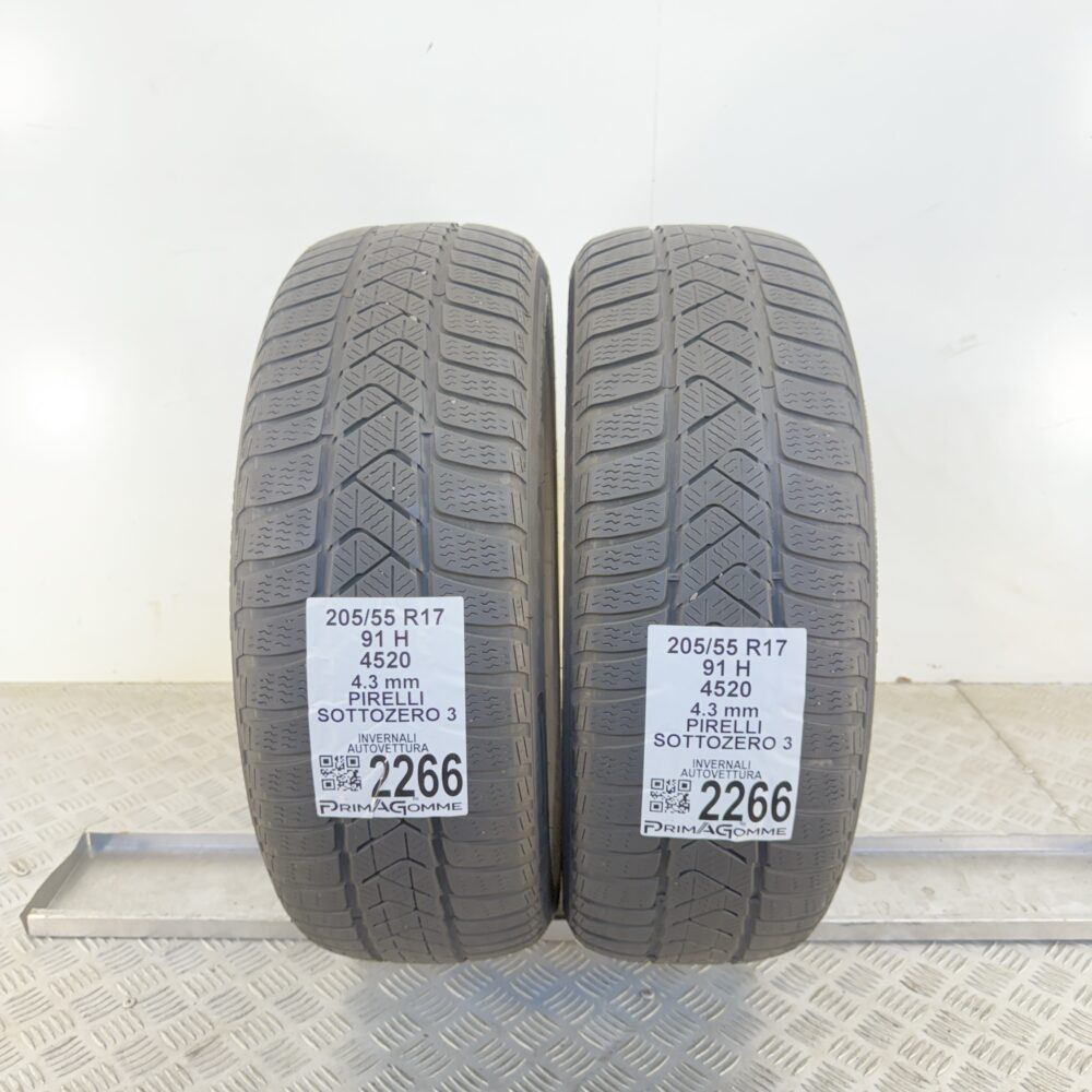 Gomme Usate 205 55 R17 91H Pirelli Sottozero 3 Invernali