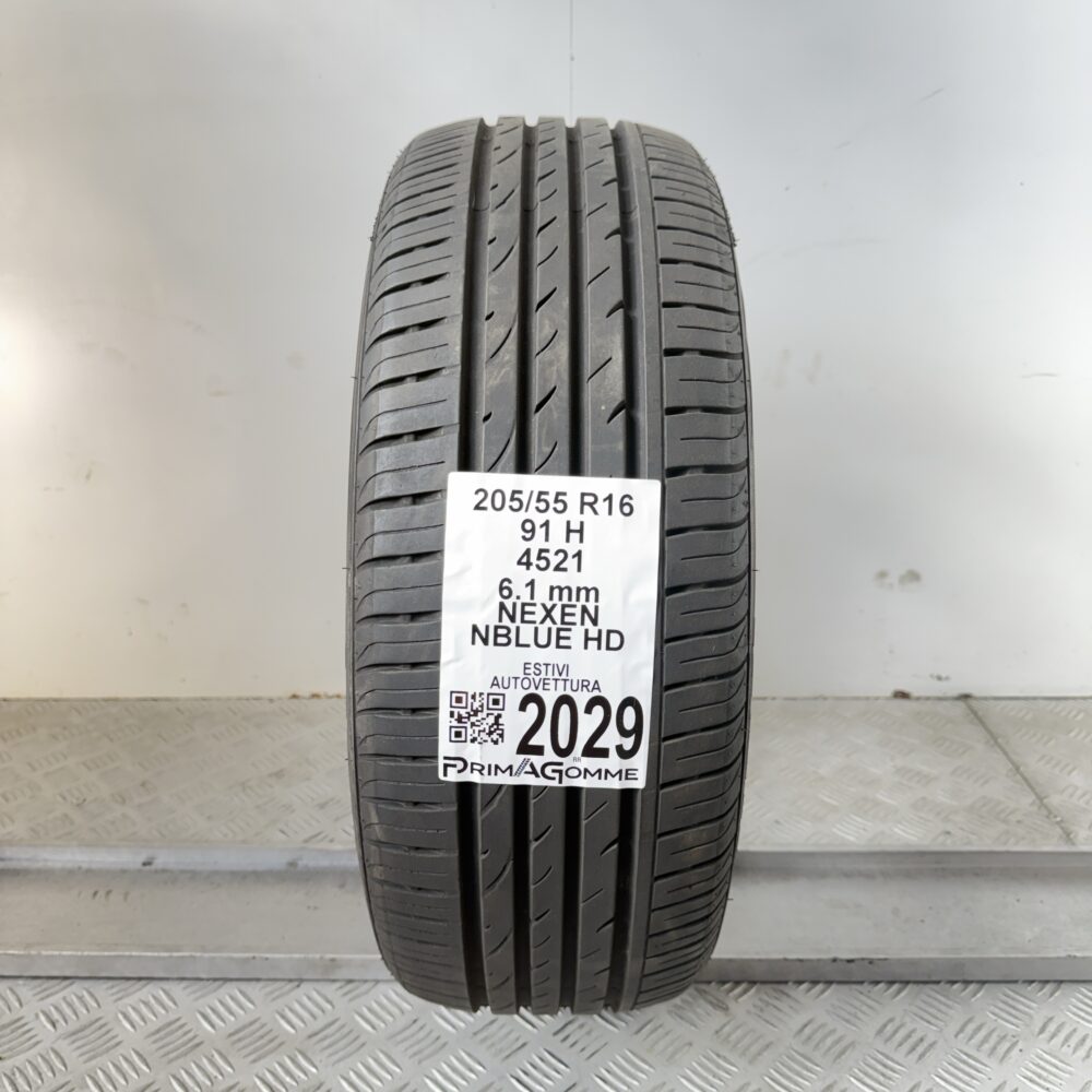 Pneumatico Usato 205 55 R16 91H Nexen Nblue HD 87% Estivo