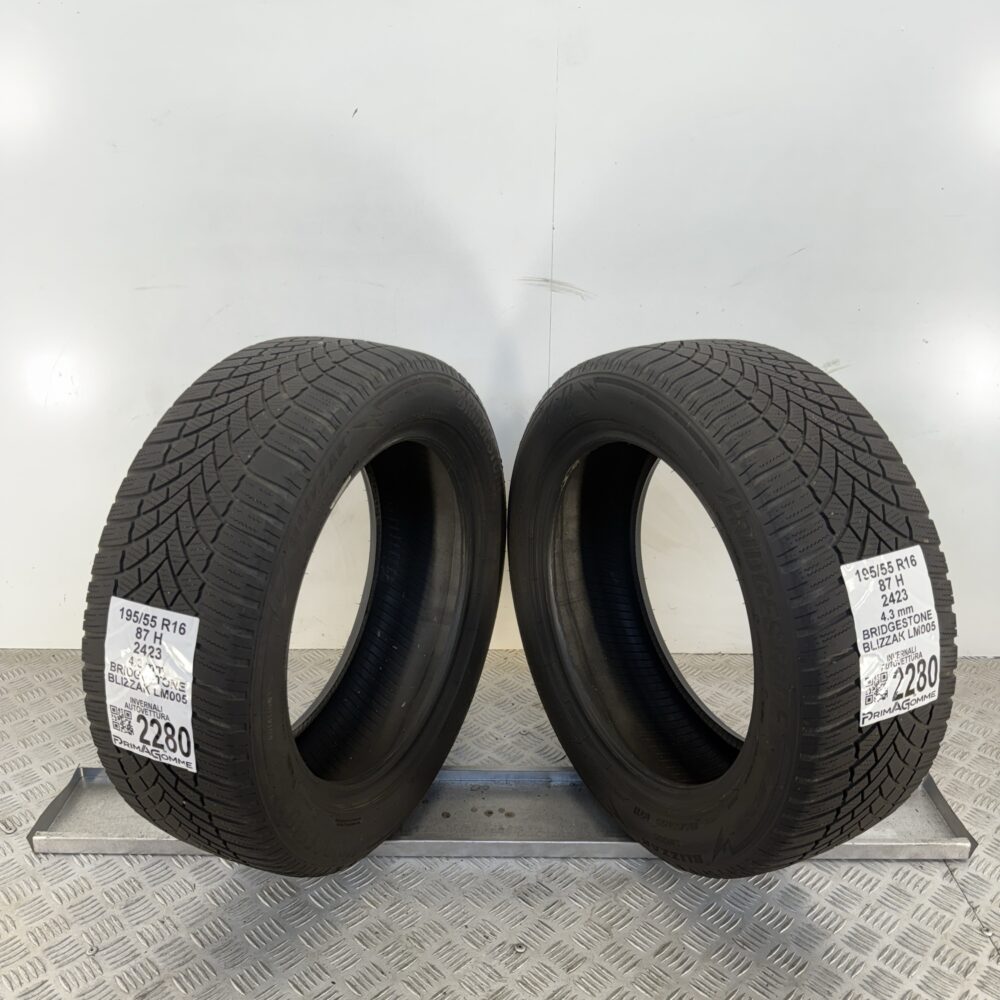 Gomme Usate 195 55 R16 87H Bridgestone Blizzak LM005 Invernali - immagine 11
