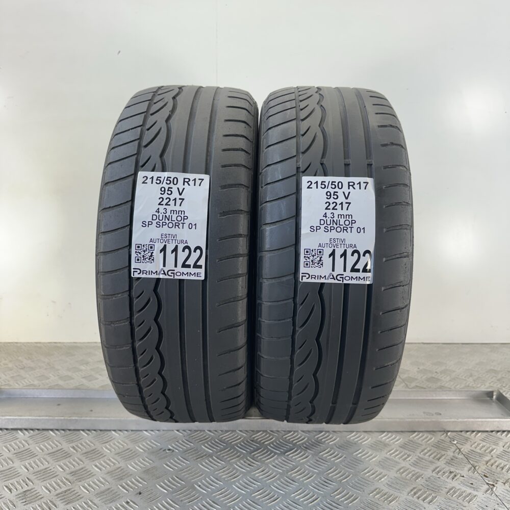 Gomme Usate 215 50 R17 95V Dunlop SP Sport 01 Estive