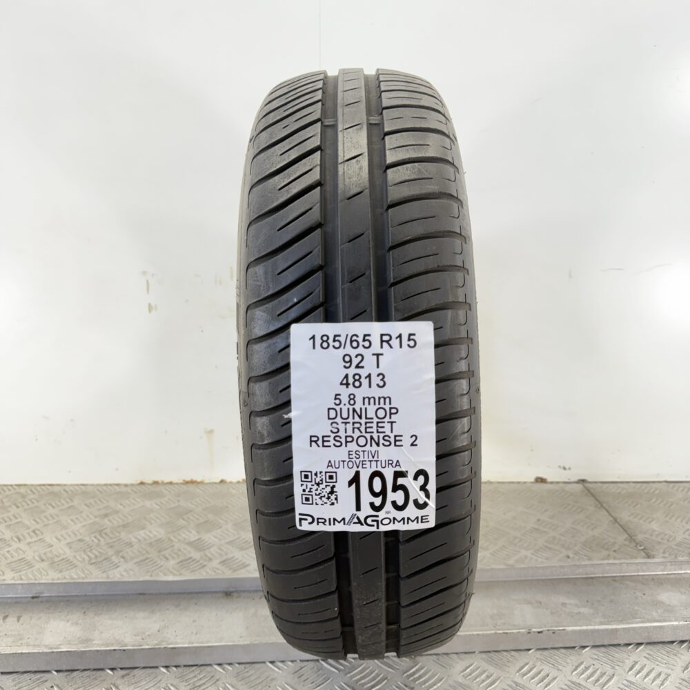 Pneumatico Usato 185 65 R15 92T Dunlop Street Response 2 83% Estivo