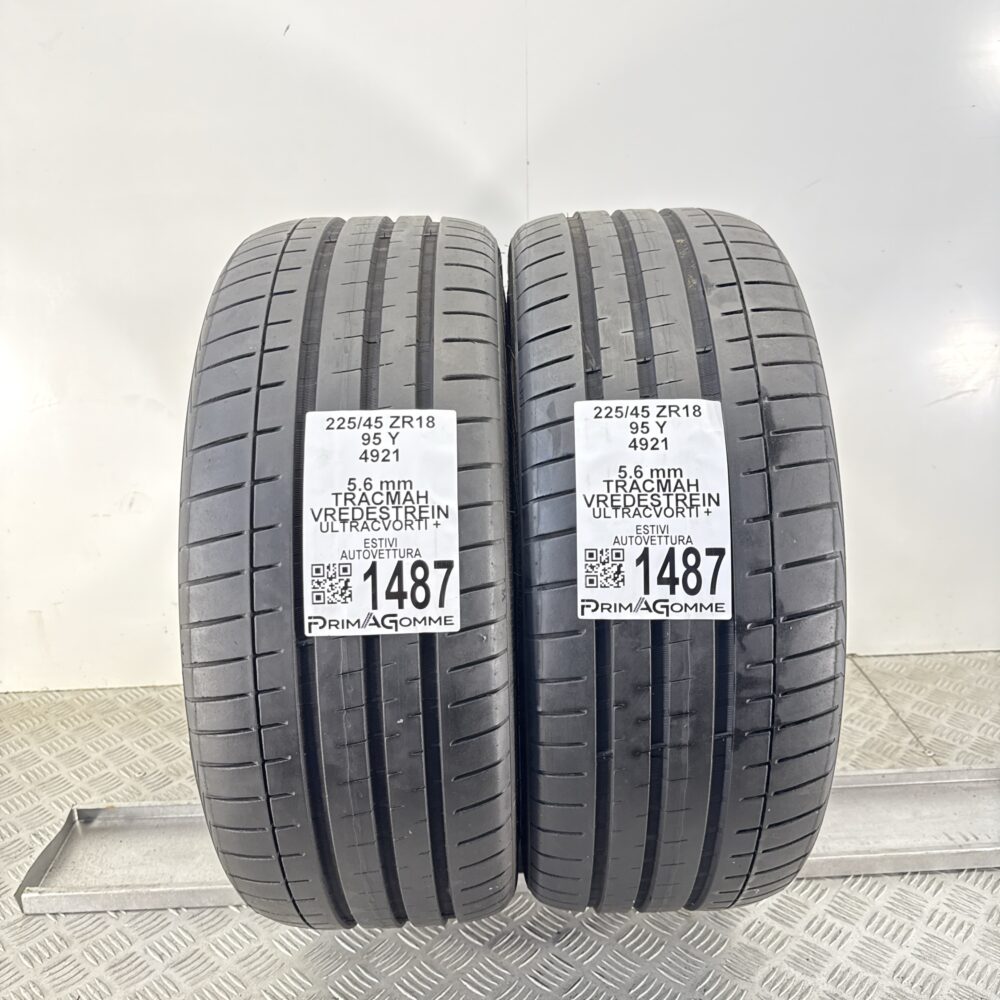 Pneumatici Usati 225 45 ZR18 95Y Tracmah Vredestein Ultracvorti 80% Estive