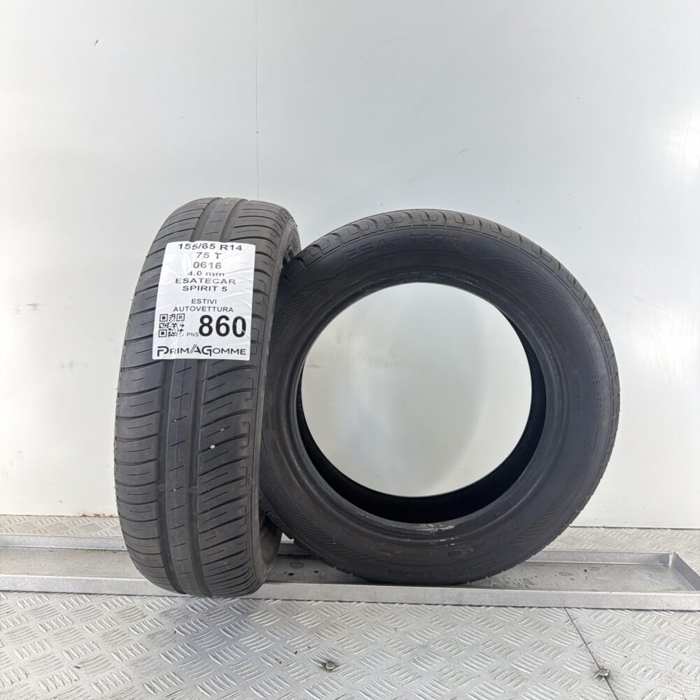 Gomme Usate 155 65 R14 75T Esatecar Spirit 5 Estive - immagine 5