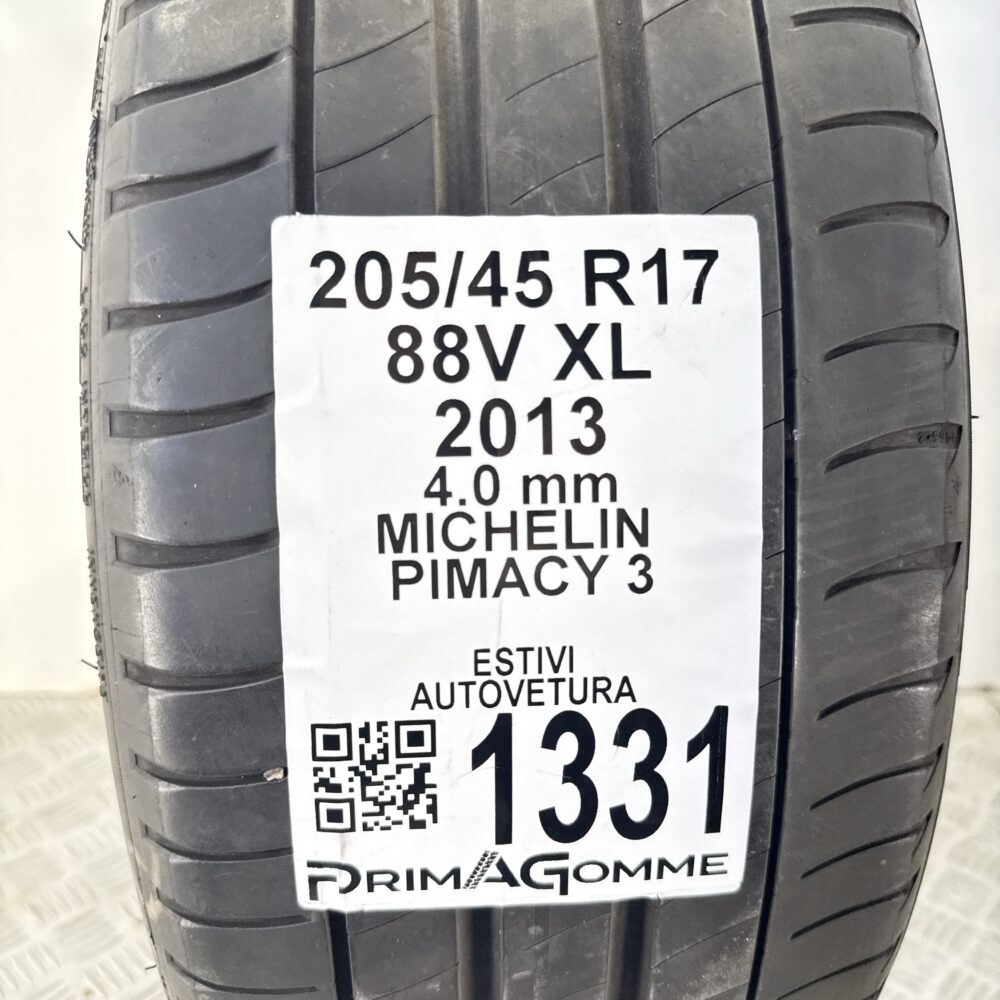 Gomma Usata 205 45 R17 88V Michelin Primacy 3 Estiva - immagine 3