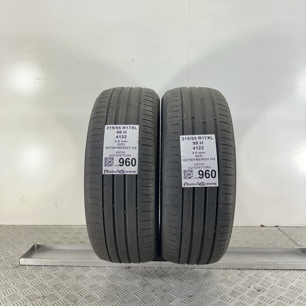 Pneumatici Usati 215 55 R17 XL 98H Giti GitiSynergy H2 Estive