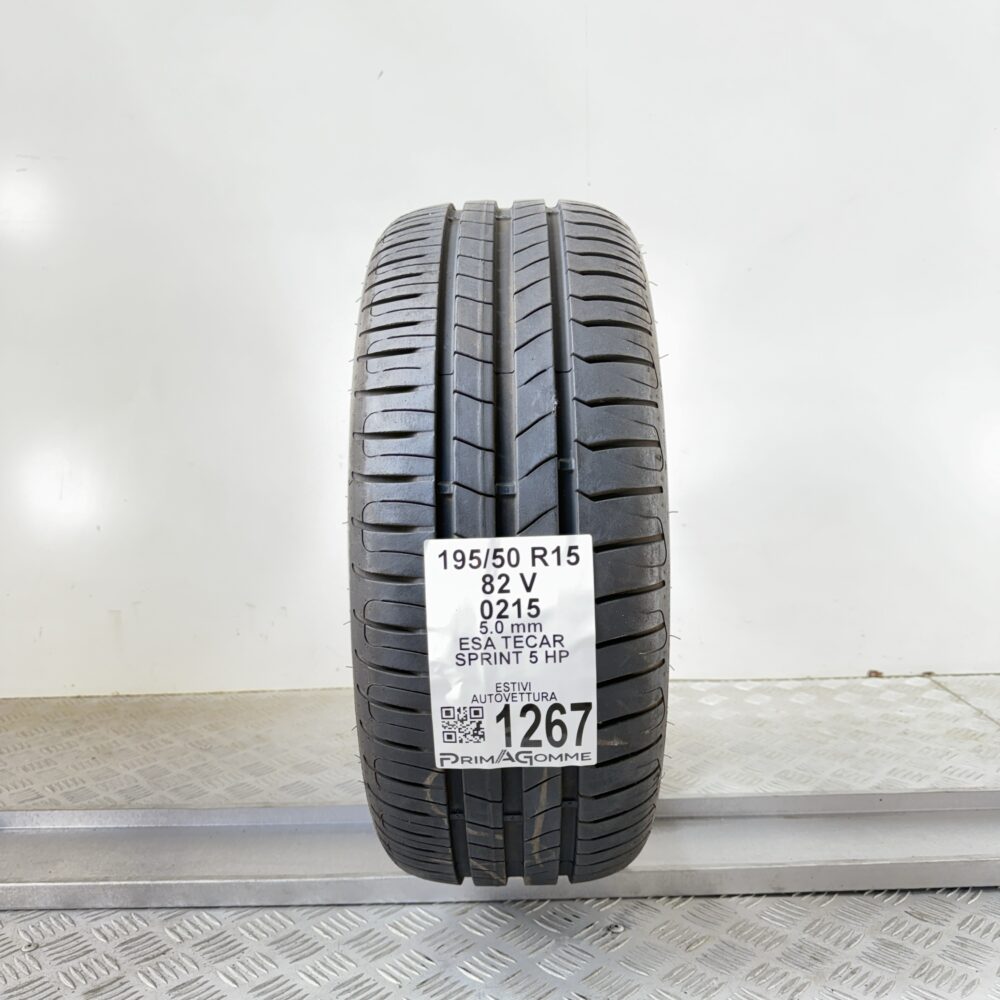 Pneumatico Usato 195 50 R15 82V Esa Tecar Sprint 5 HP 71% Estivo