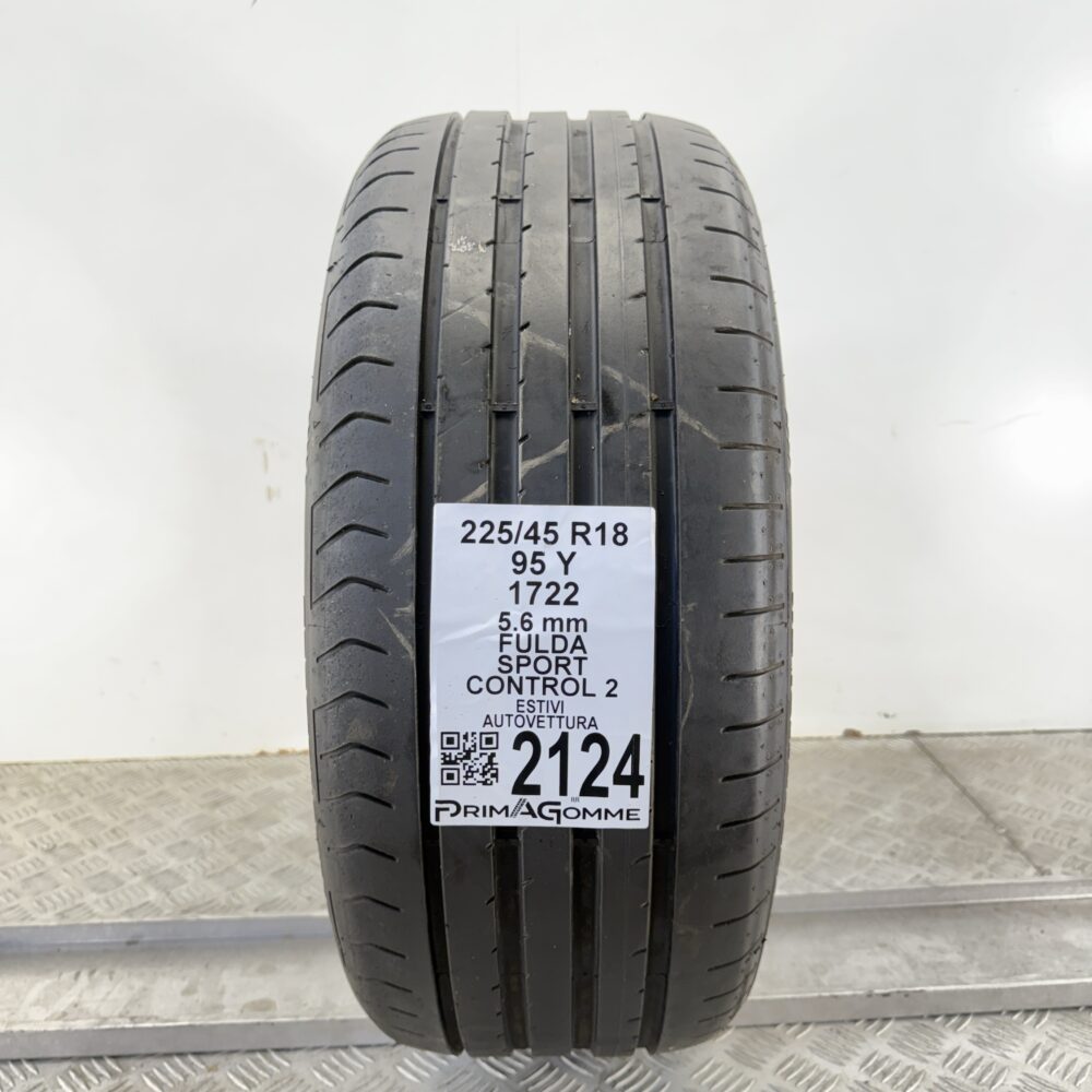 Pneumatico Usato 225 45 R18 95Y Fulda Sport Control 2 80% Estivo
