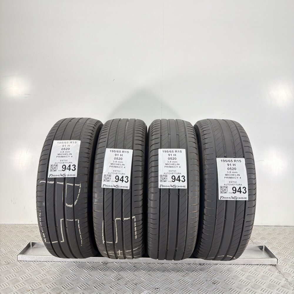 Pneumatici Usati 195 65 R15 91H Michelin Primacy 4 Estive