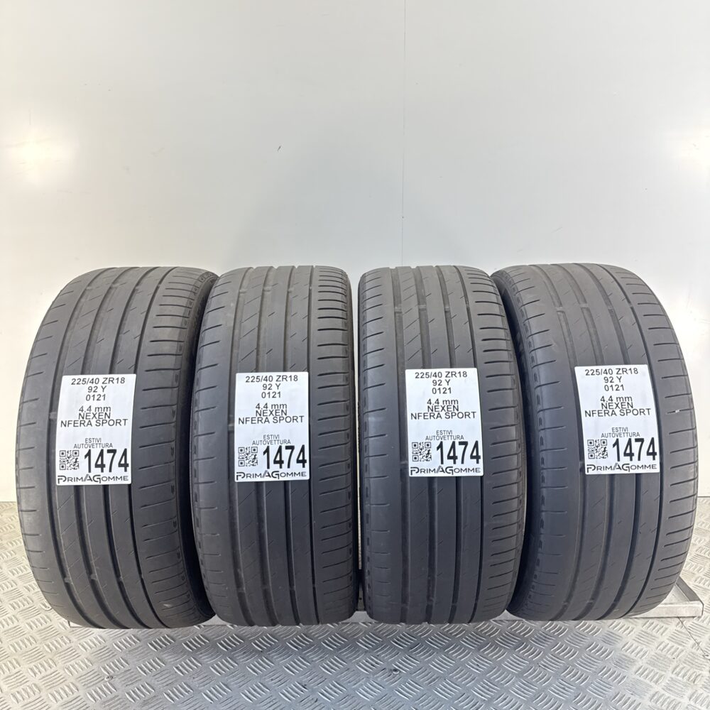 Gomme Usate 225 40 R18 92Y Nexen Nfera Sport 62% Estive