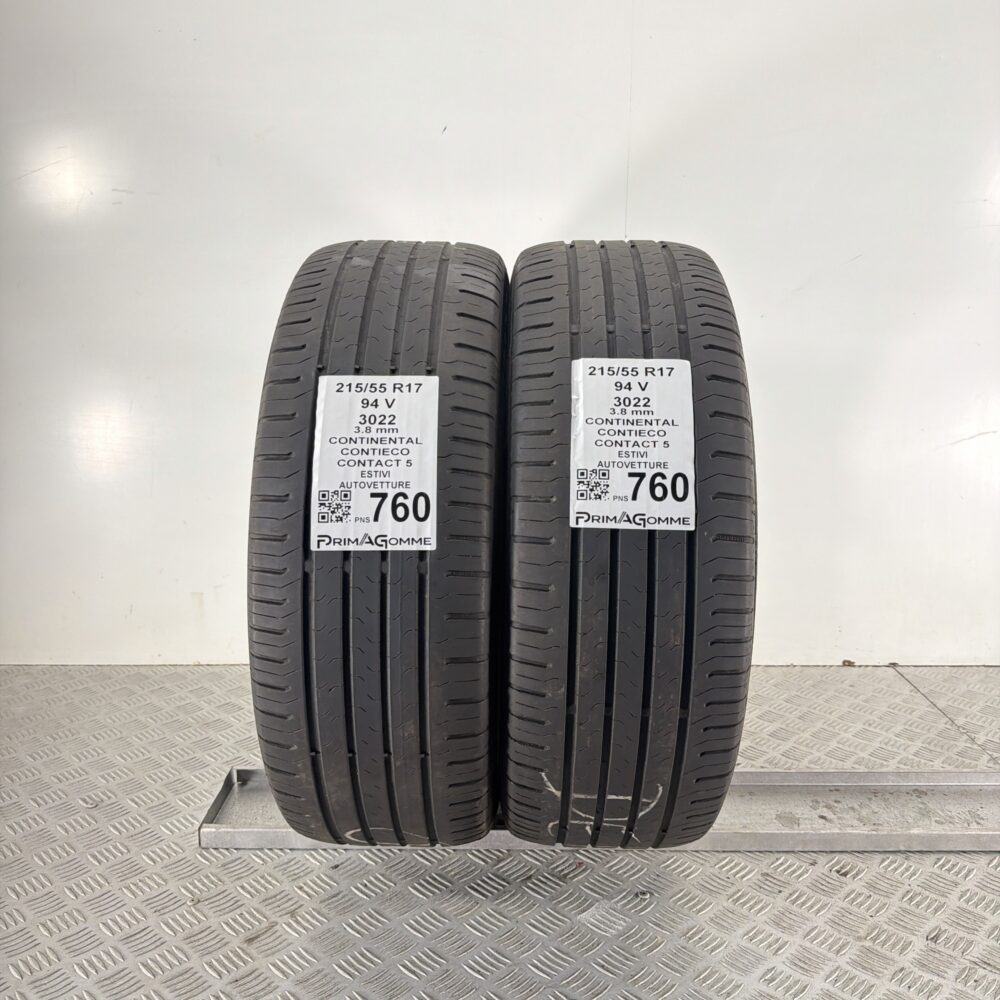 Pneumatici Usati 215 55 R17 94V Continental ContiEcoContact 5 Estive