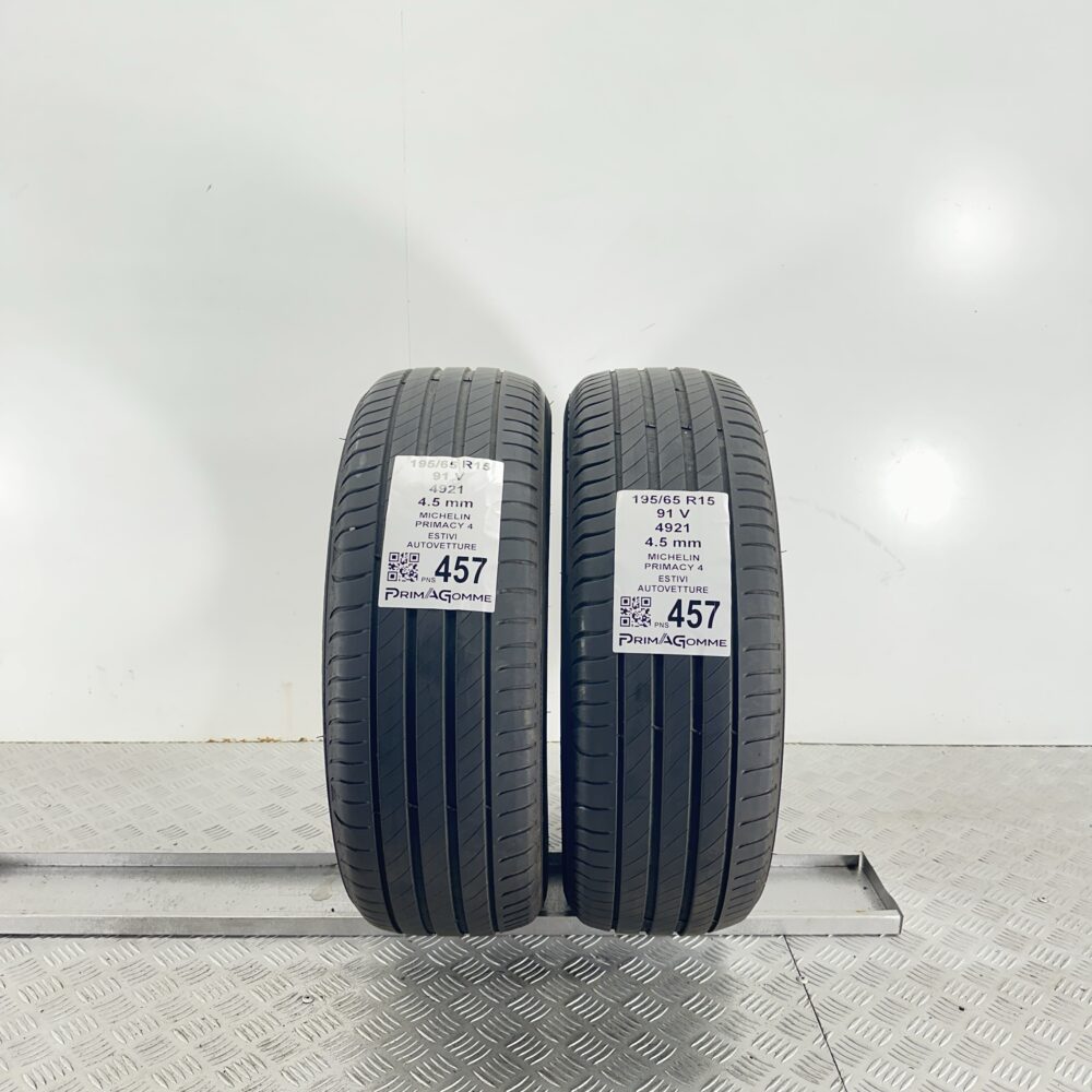 Pneumatici Usati 195 65 R15 91V Michelin Primacy 4 Estive