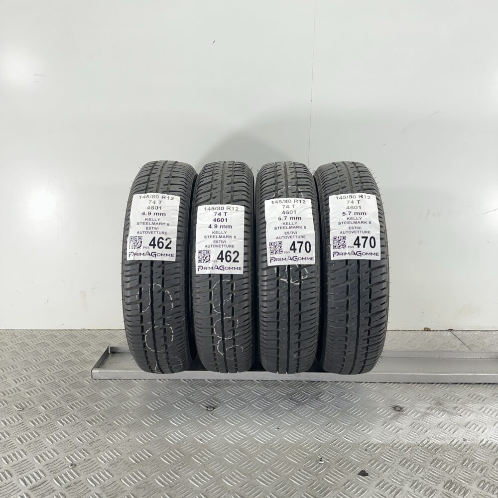 Pneumatici Usati 145 80 R12 74T Kelly Steelmark 5 81% Estive