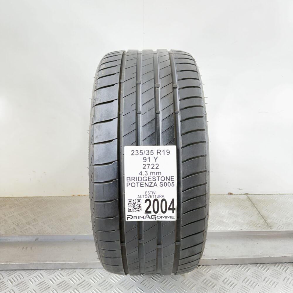 Pneumatico Usato 235 35 R19 91Y Bridgestone Potenza S005 Estivo