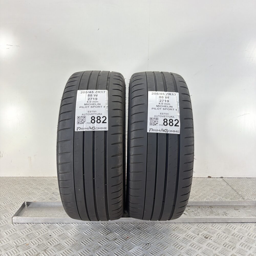 Gomme Usate 205 45 ZR17 88W Michelin Pilot Sport 4 Estive