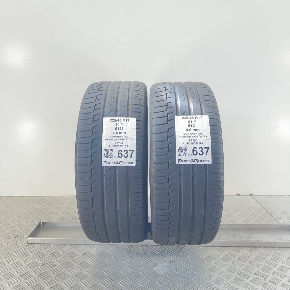 Pneumatici Usati 225 45 R17 91Y Continental Premium Contact 6 Estive
