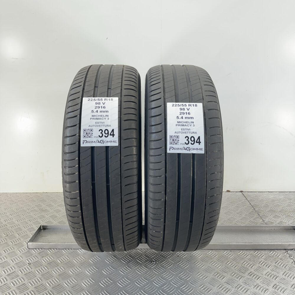 Pneumatici Usati 225 55 R18 98V Michelin Primacy 3 77% Estive