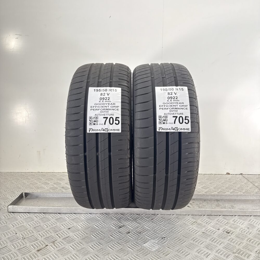 Pneumatici Usati 195 50 R15 82V Goodyear Efficient Grip Performance 78% Estive