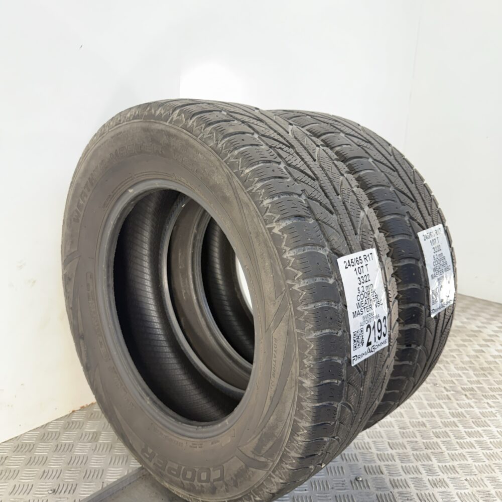 Gomme Usate 245 65 R17 107T Cooper Weather Master WSC 74% Invernali - immagine 5