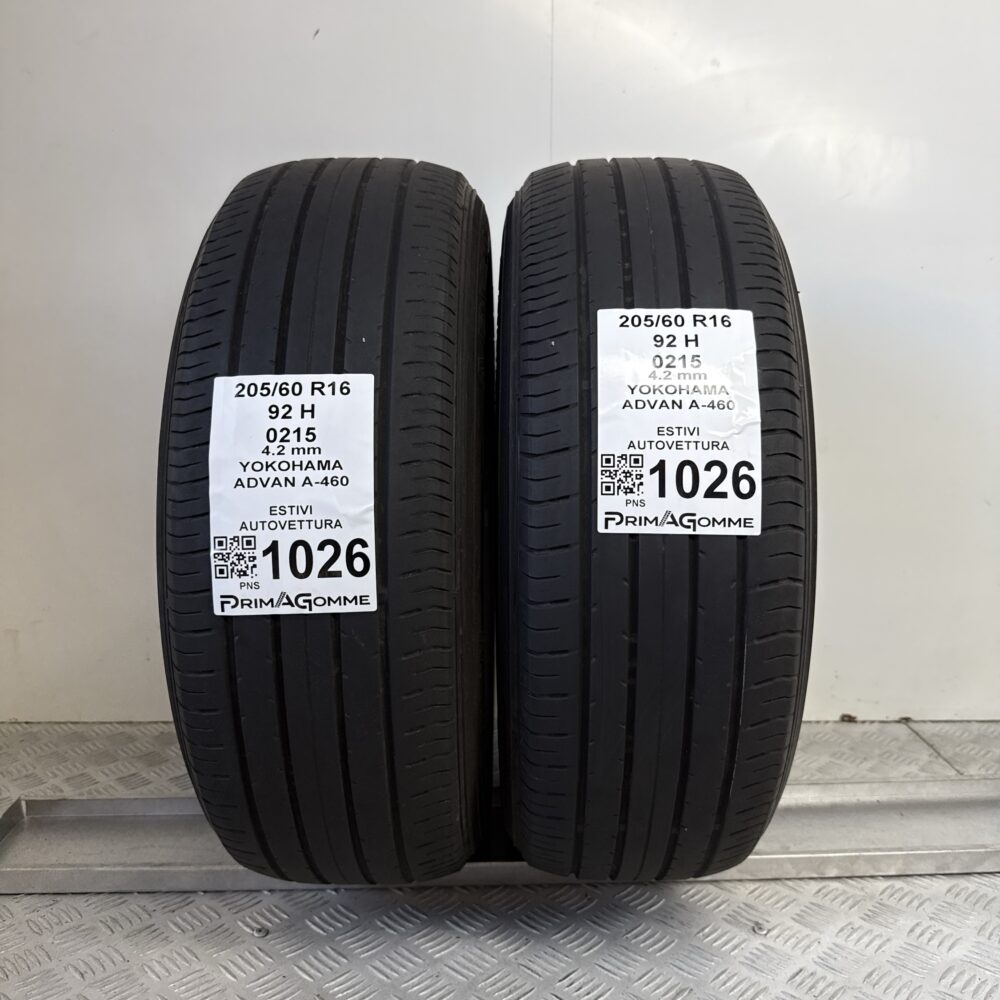 Gomme Usate 205 60 R16 92H Yokohama Advan A-460 Estive