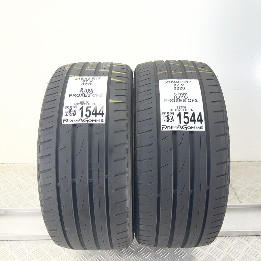 Gomme Usate 215 40 R17 87V Toyo Proxes CF2 71% Estive