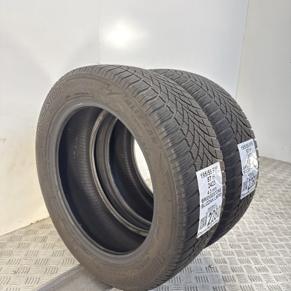 Gomme Usate 195 55 R16 87H Bridgestone Blizzak LM005 Invernali - immagine 10