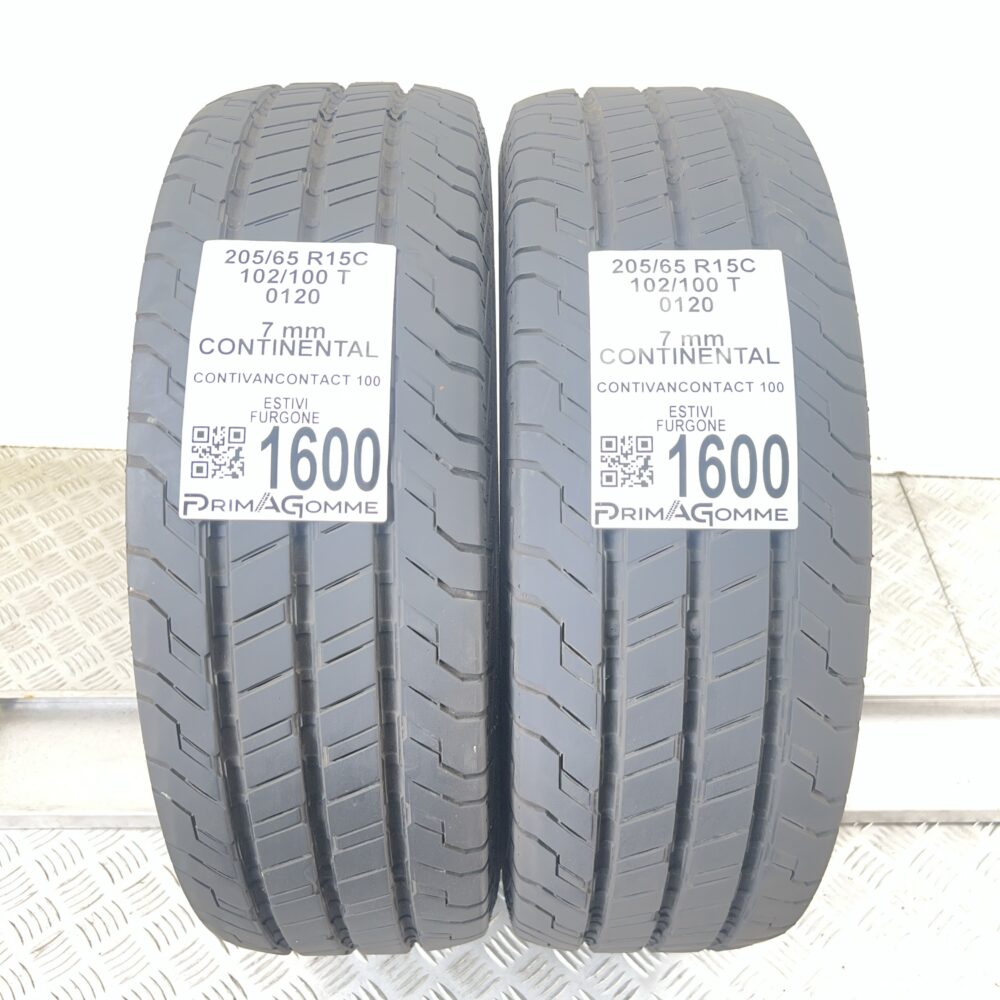 Gomme Usate 205 65 R15C 102/100T Continental ContiVanContact 100 100% Estive