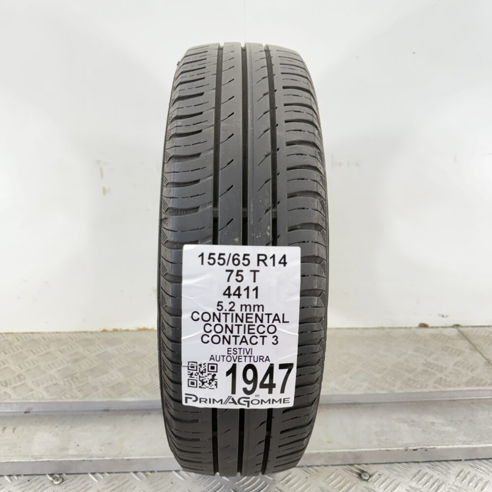 Pneumatico Usato 155 65 R14 75T Continental ContiEcoContact 3 74% Estivo