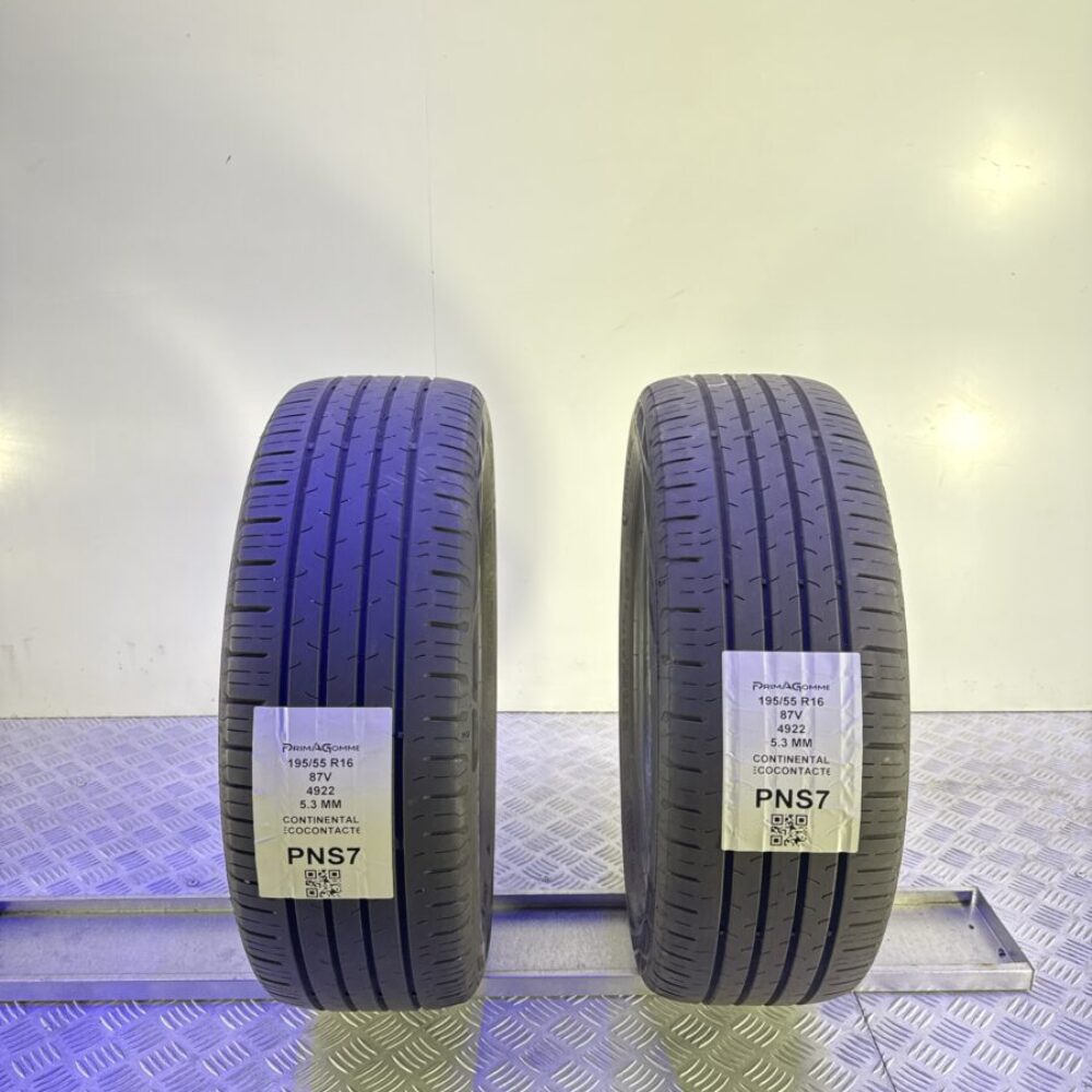Gomme Usate 195 55 R16 87V Continental EcoContact 5.3mm Estive