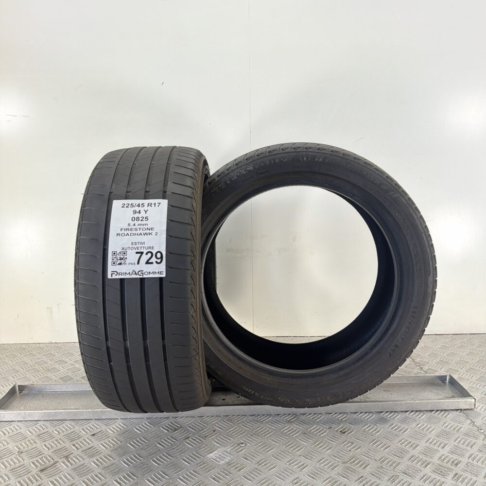 Pneumatici Usati 225 45 R17 94Y Firestone Roadhawk 2 78% Estive - immagine 4