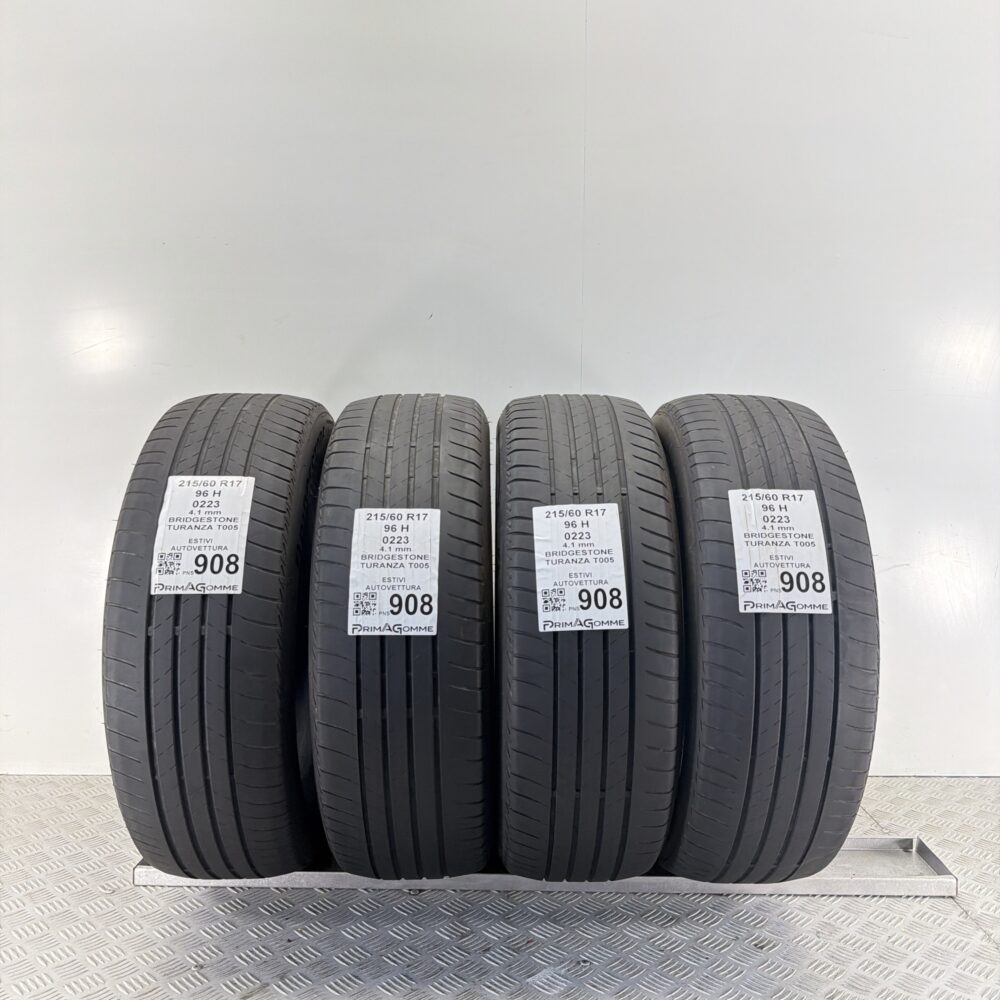 Gomme Usate 215 60 R17 96H Bridgestone Turanza T005 Estive