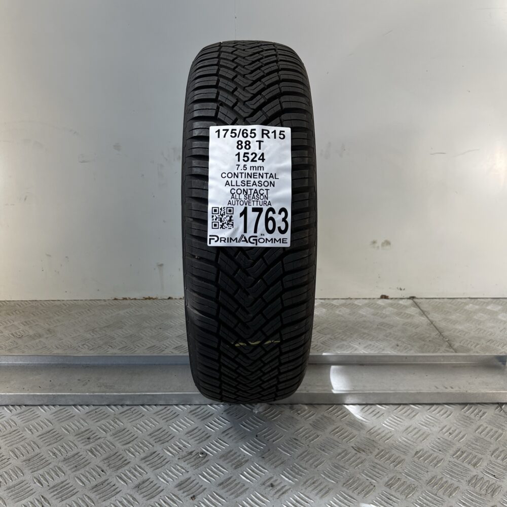 Pneumatico Usato 175 65 R15 88T Continental AllSeason Contact 94% 4 Stagioni