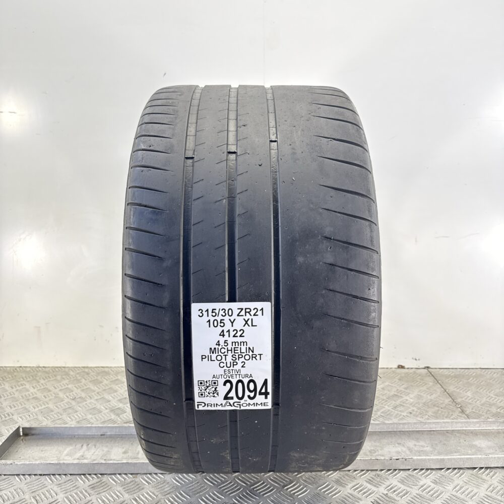 Pneumatico Usato 315 30 ZR21 XL 105Y Michelin Pilot Sport Cup 2 Estivo