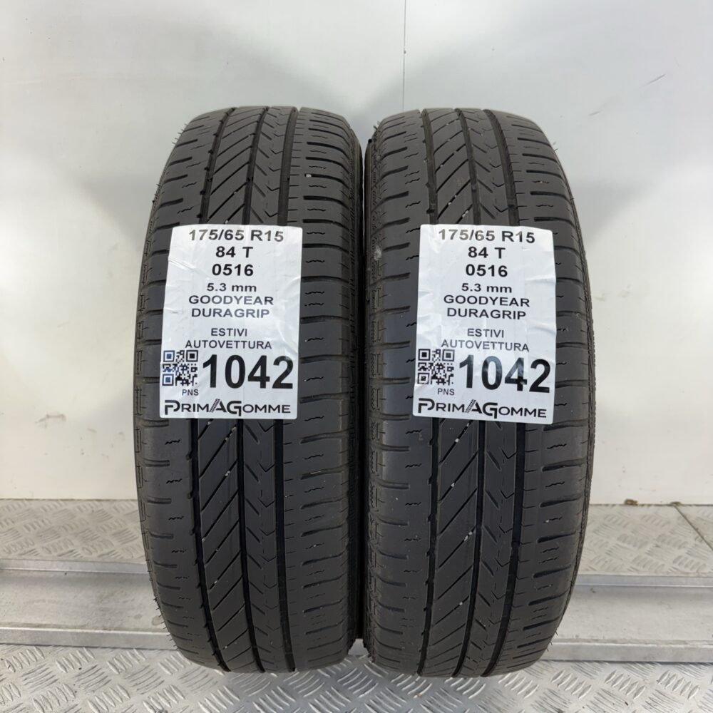 Gomme Usate 175 65 R15 84T Goodyear Duragrip 76% Estive
