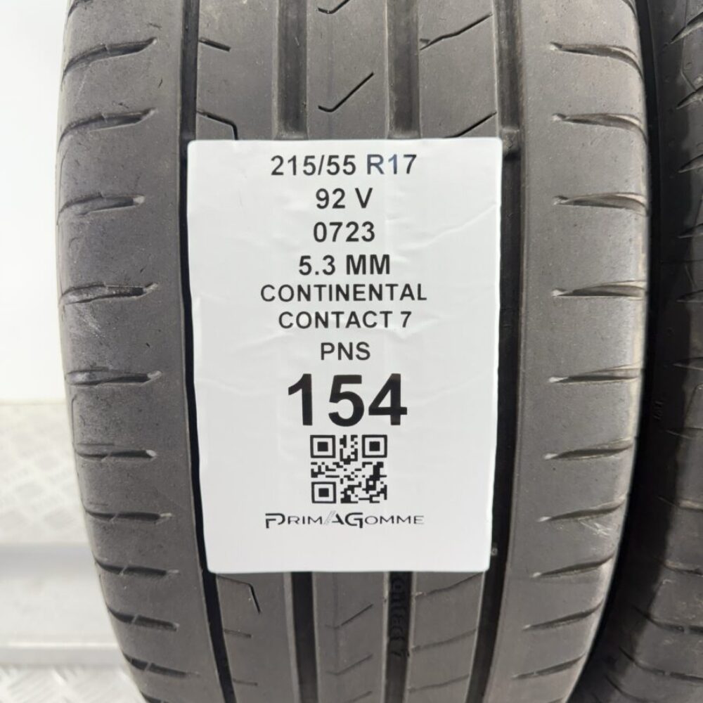 Gomme Usate 215 55 R17 92V Continental Contact 7 5.3mm Estive - immagine 3