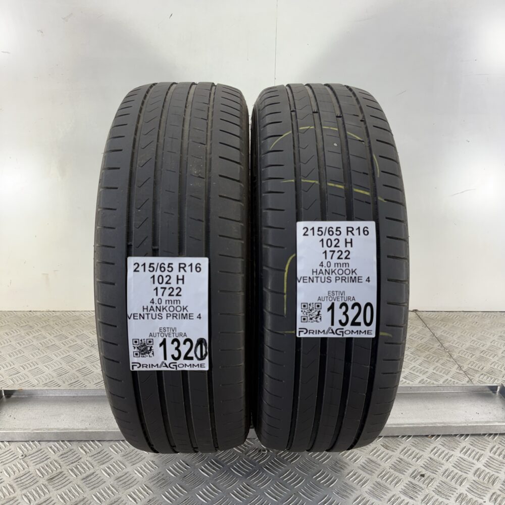 Gomme Usate 215 65 R16 102H Hankook Ventus Prime 4 Estive