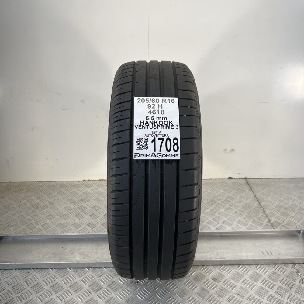 Pneumatico Usato 205 60 R16 92H Hankook Ventus Prime 3 79% Estivo - immagine 8