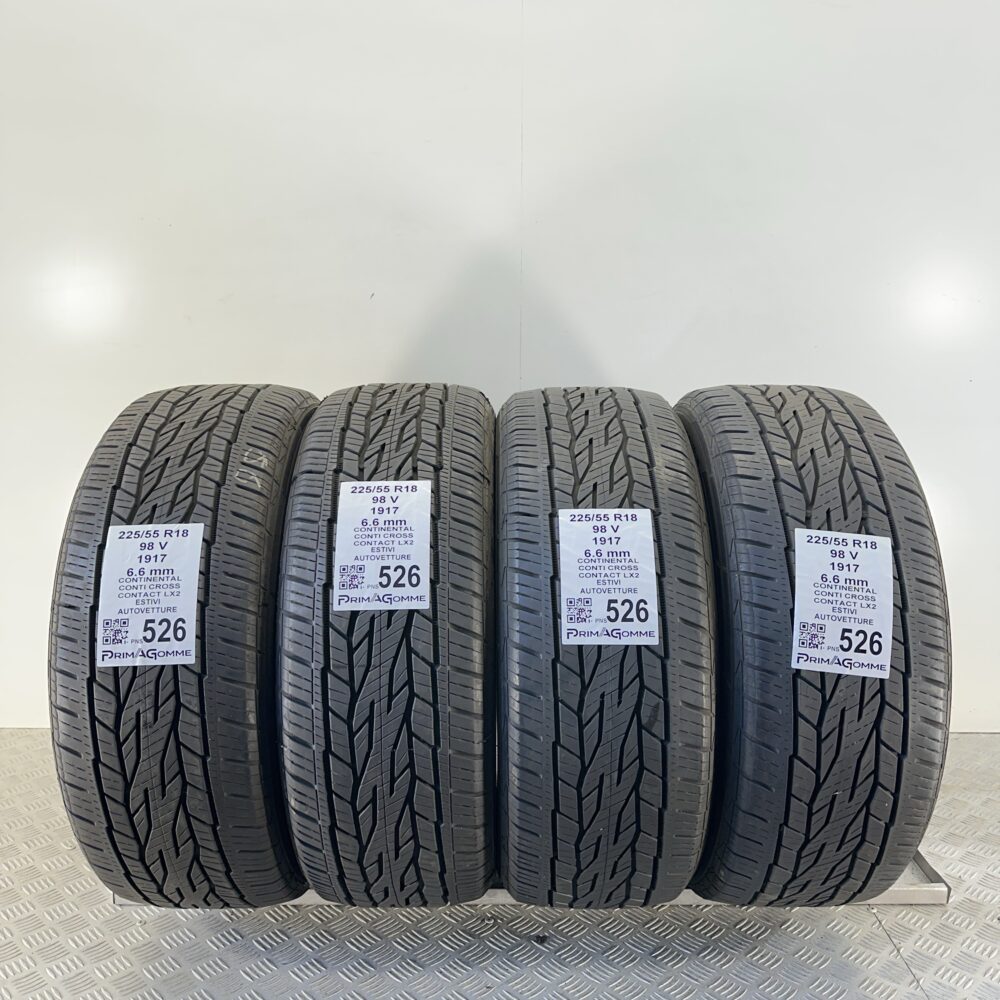 Pneumatici Usati 225 55 R18 98V Continental ContiCross Contact LX2 94% Estive