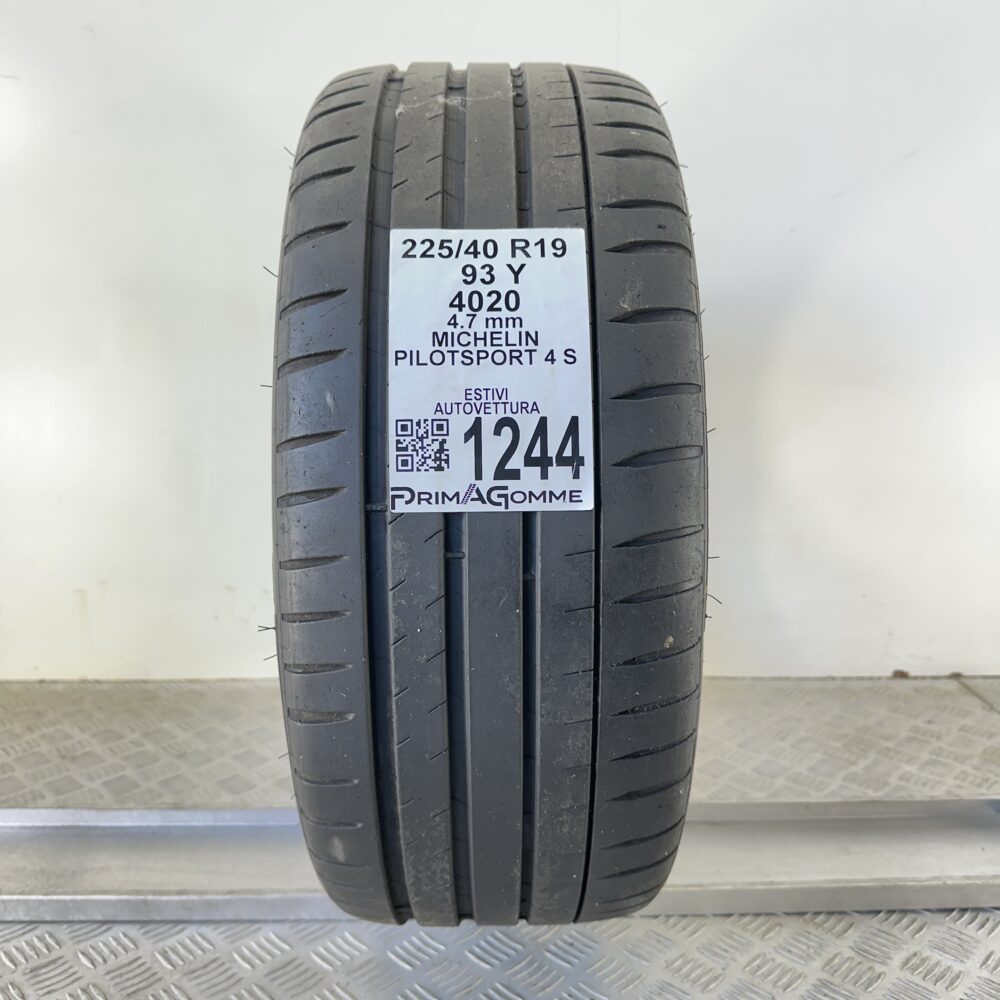 Pneumatico Usato 225 40 R19 93Y Michelin Pilot Sport 4 S Estivo