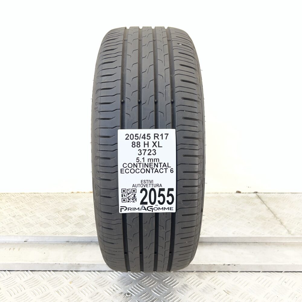 Pneumatico Usato 205 45 R17 XL 88H Continental EcoContact 6 73% Estivo