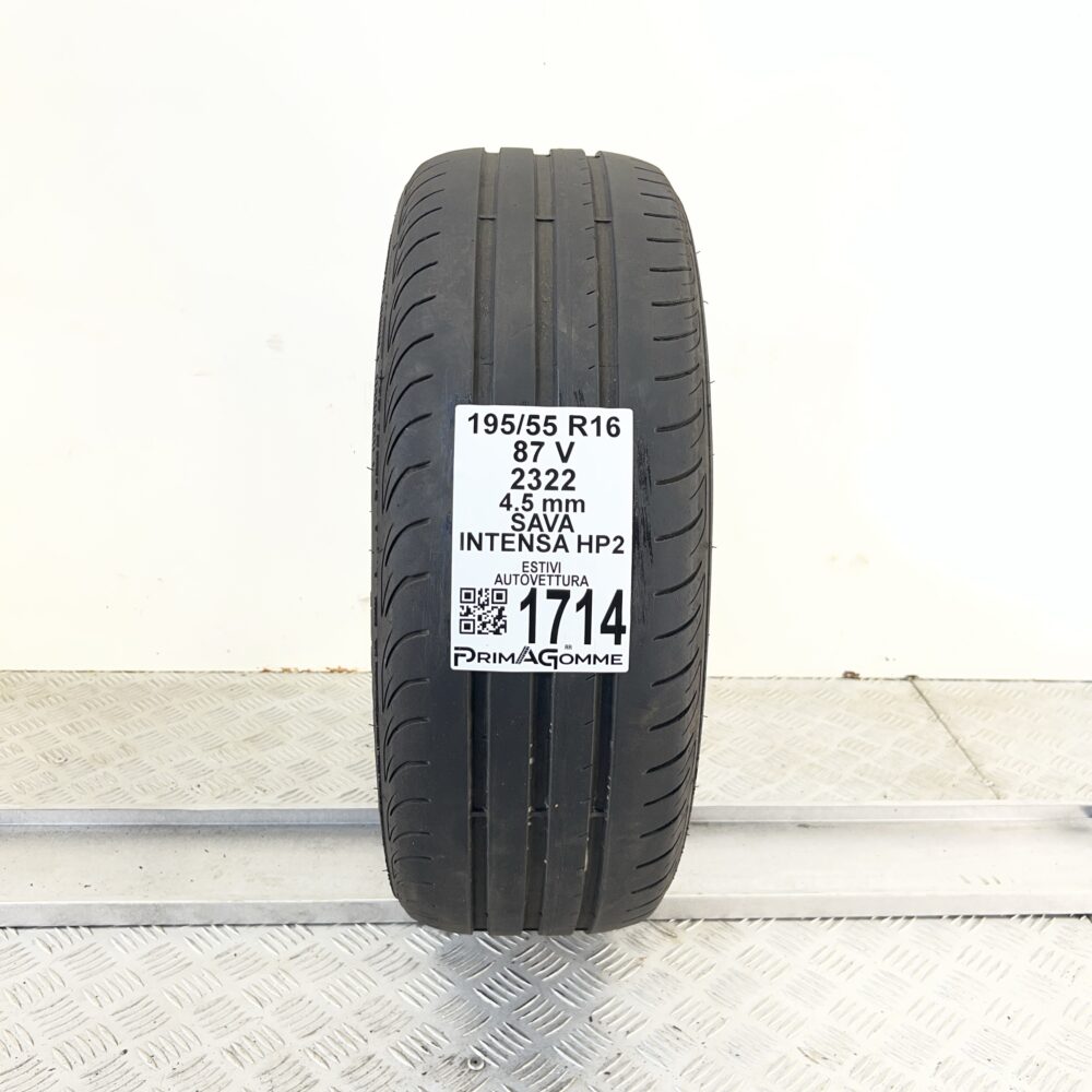 Pneumatico Usato 195 55 R16 87V Sava Intensa HP2 Estivo