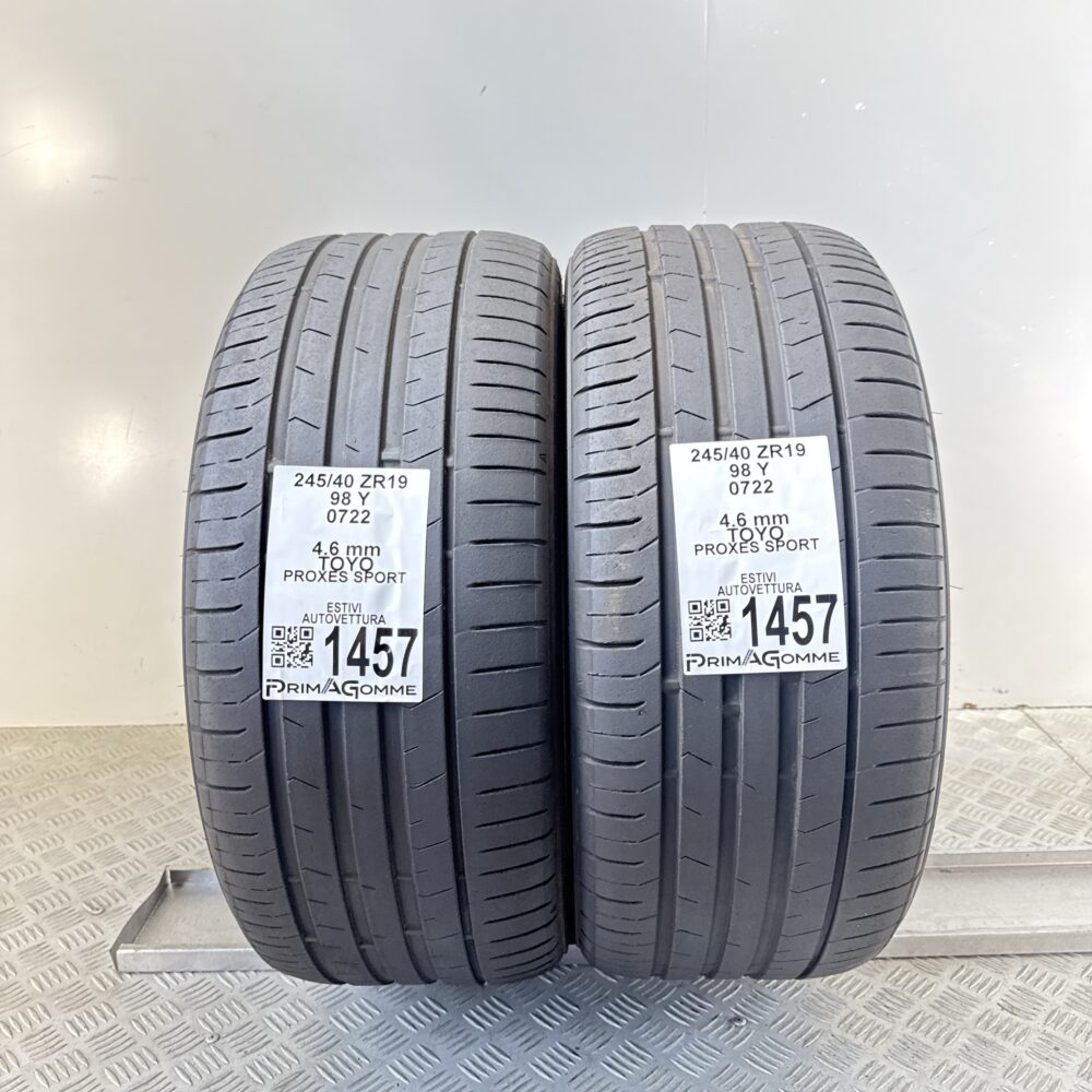 Gomme Usate 245 40 ZR19 98Y Toyo Proxes Sport Estive