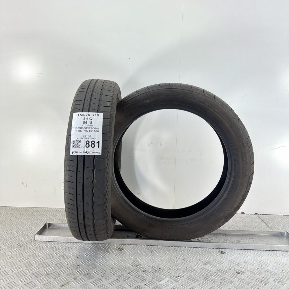 Gomme Usate 155 70 R19 84Q Bridgestone Ecopia EP500 Estive - immagine 4